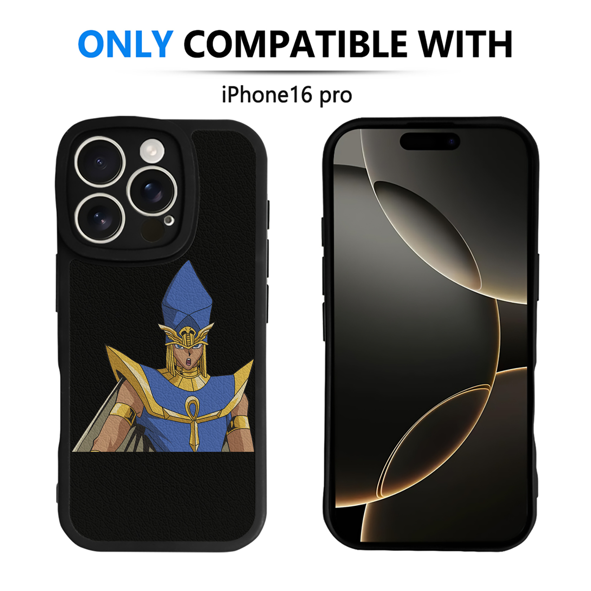遊☆戯☆王 Yu-Gi-Oh! 【iPhone 16シリーズ対応】シリコンスマホケース（レザー調） 材質：シリコン